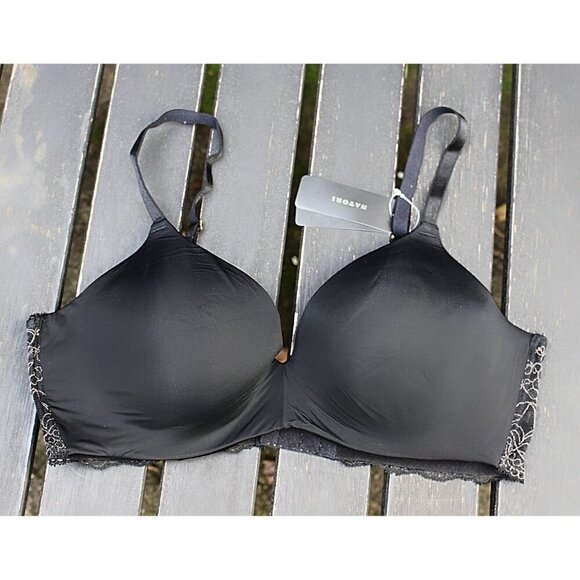 New w/Tags - Natori 36D - "DRAMA" Full Coverage Underwire Contour Bra in Black - Picture 6 of 9